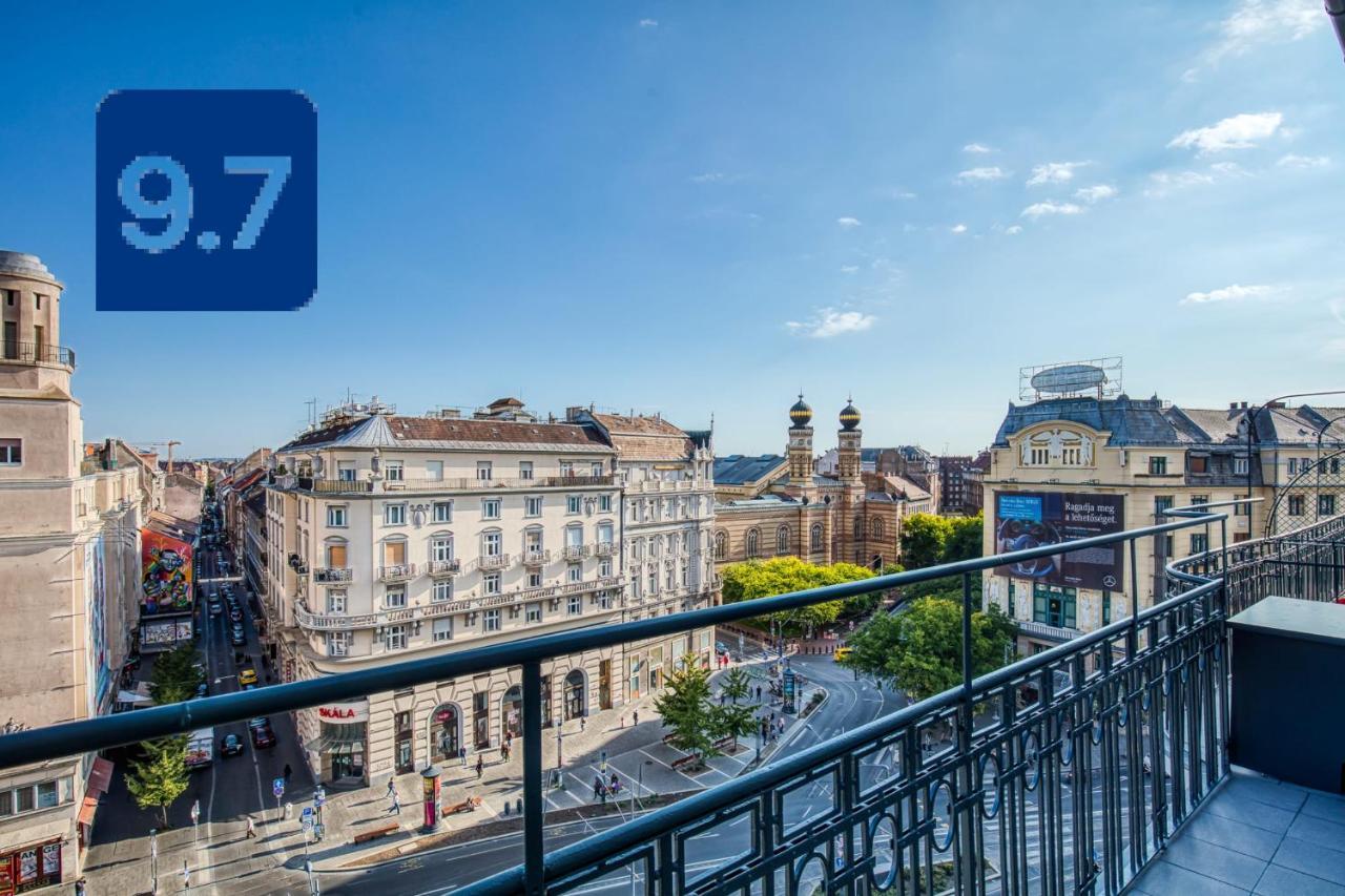 ブダペストPanoramic Smart Penthouse Central View Of Grand Synagogueアパートメント エクステリア 写真